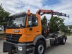 MERCEDES BENZ AXOR 1829 4X2 Hákový nosič kontejnerů s hydraulickou rukou na dálkové ovládání