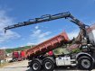 IVECO TRAKKER 8X4 nosič kontejnerů + hydraulická ruka na dálkové ovládání + třístranný vyklápěč
