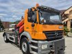 MERCEDES BENZ AXOR 1829 4X2 Hákový nosič kontejnerů s hydraulickou rukou na dálkové ovládání